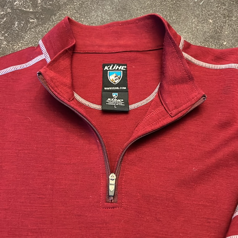 ♦️♦️Men’s Kühl 1/4 zip Large light sweater - Picture 2 of 4